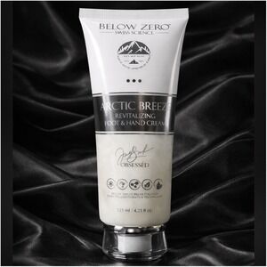 Below Zero Swiss‎ Science Artic Fresh Revitalize Foot & Hand Cream 125ml 4.25 Oz
